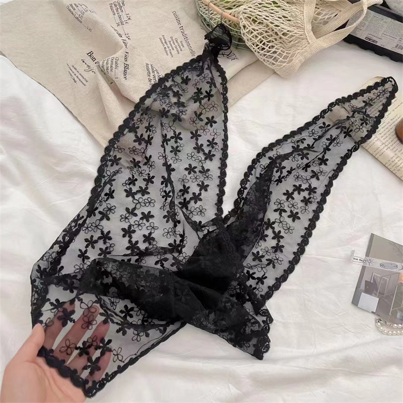Vintage Fashion Hijab - Women Lace Triangle Scarf Sweet Girls
