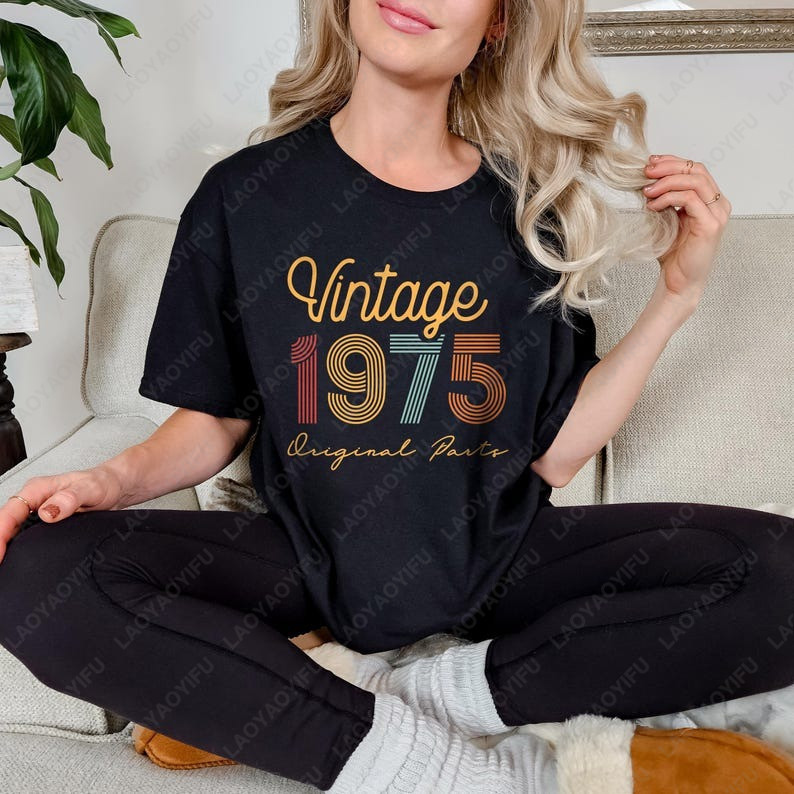 Vintage Fashion Meaning - 50th Birthday Born in 1975 Vintage
