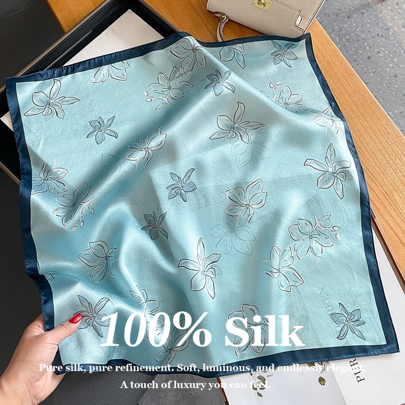 53x53cm Small Square 100% Real - огляд і ціна Vintage Fashion Hijab