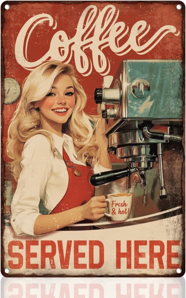 Coffee Bar Wall Decor Sign,Cof - огляд і ціна Vintage Fashion Posters