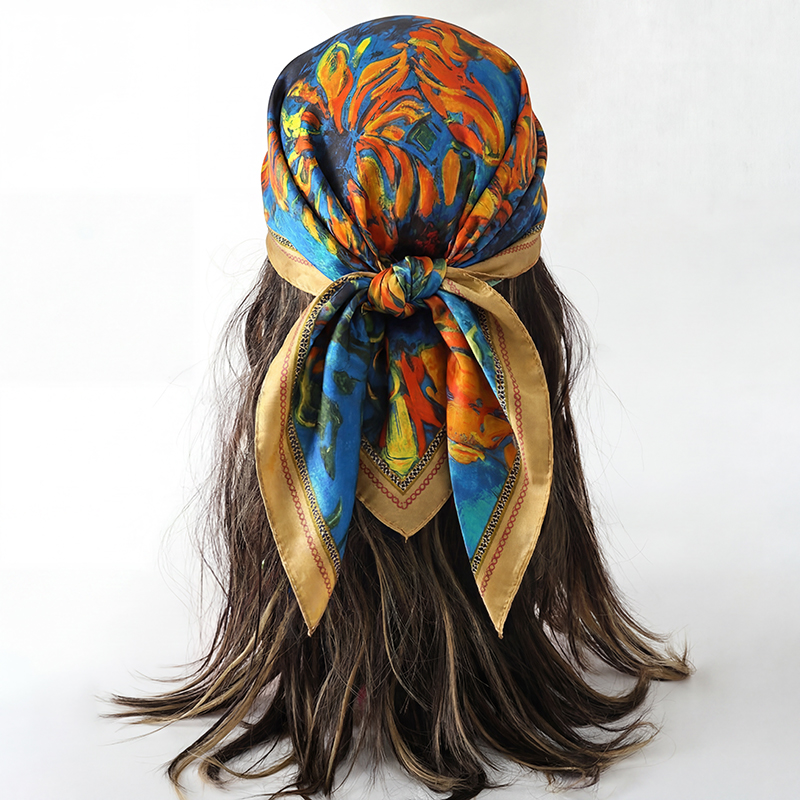Vintage Sunflower Print Square - огляд і ціна Vintage Fashion Hijab