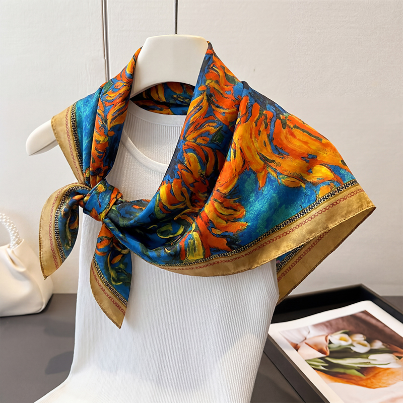 Vintage Sunflower Print Square - огляд і ціна Vintage Fashion Hijab