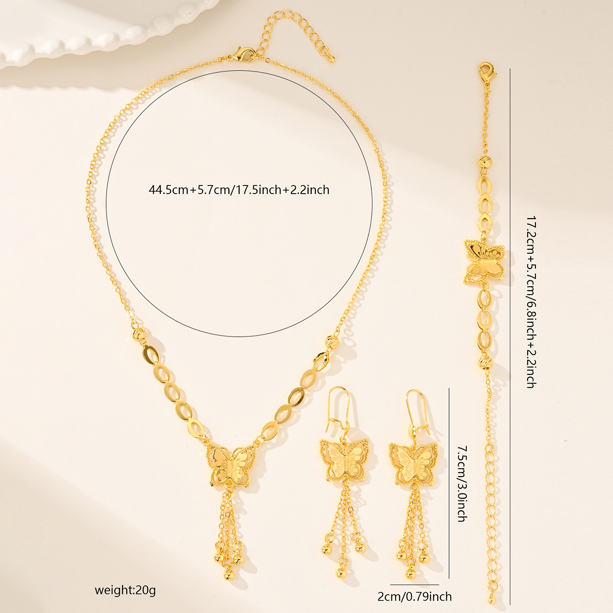 Dubai Fashion Butterfly Jewelr - огляд і ціна Vintage Fashion Jewelry Necklaces