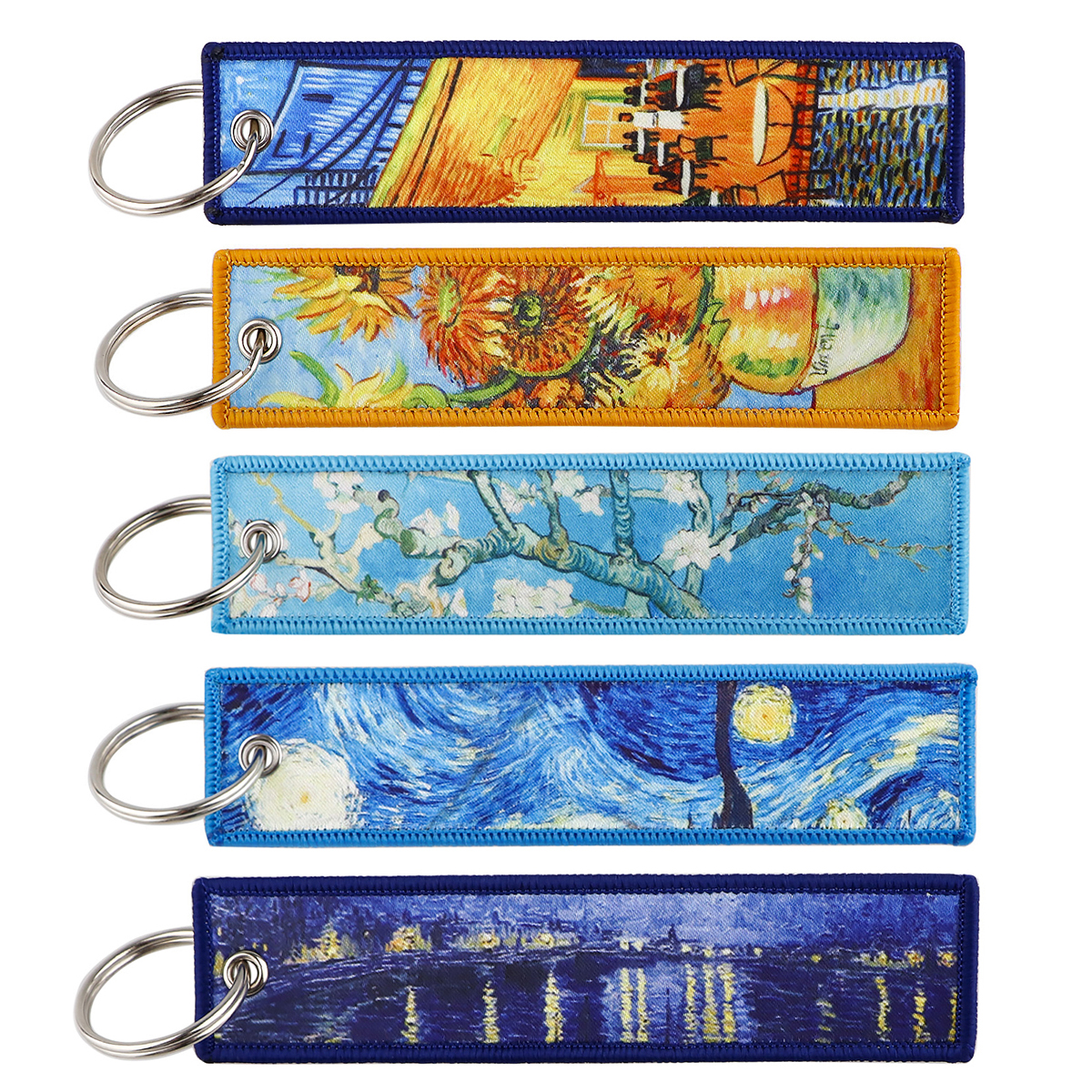 Van Gogh Embroidered Key Tag K - огляд і ціна Vintage Fashion Tags
