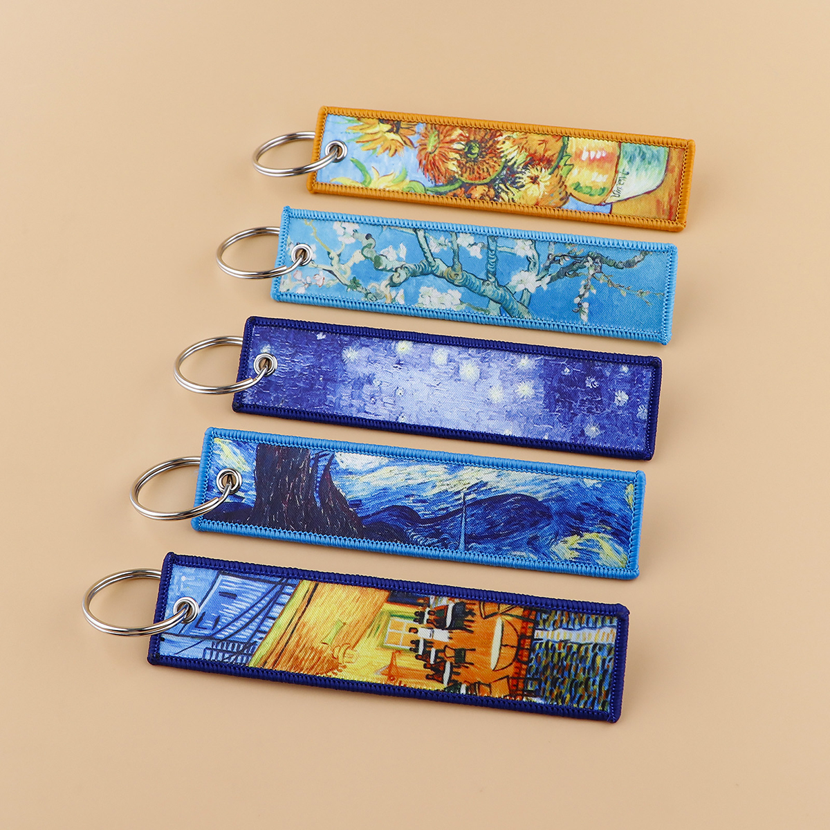 Van Gogh Embroidered Key Tag K - огляд і ціна Vintage Fashion Tags