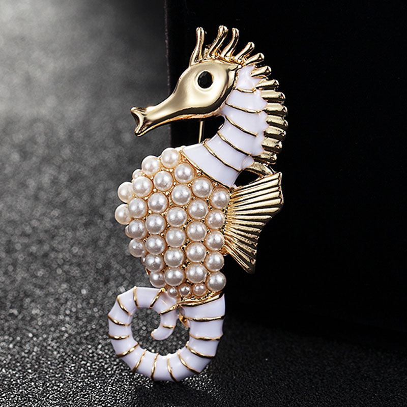 Sea Horse Brooches Wedding Bro - огляд і ціна Vintage Fashion Hijab