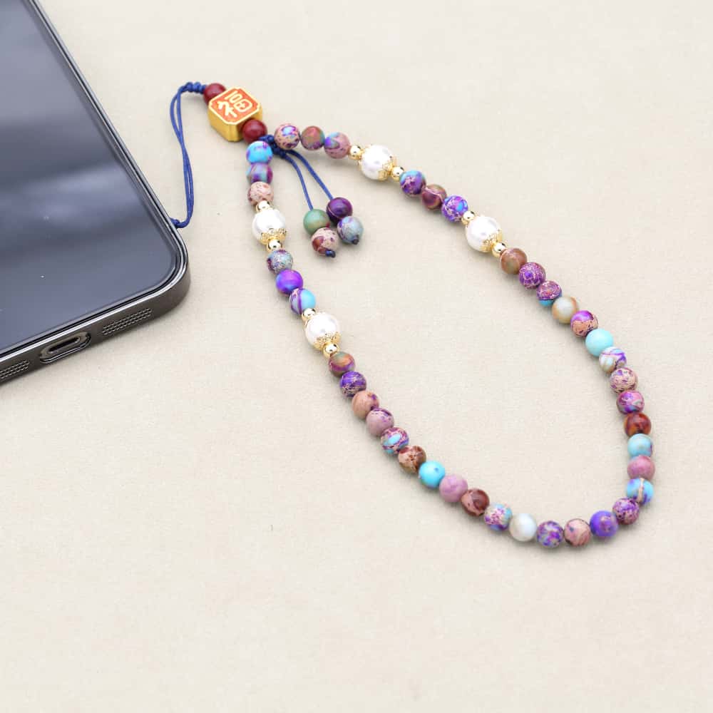 6MM Beads Phone Chain Wrist La - огляд і ціна Vintage Fashion Jewelry Necklaces