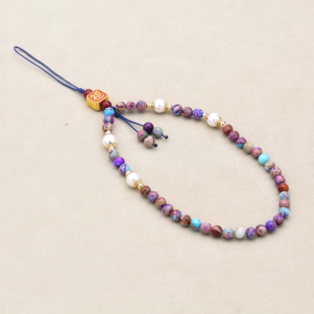 6MM Beads Phone Chain Wrist La - огляд і ціна Vintage Fashion Jewelry Necklaces