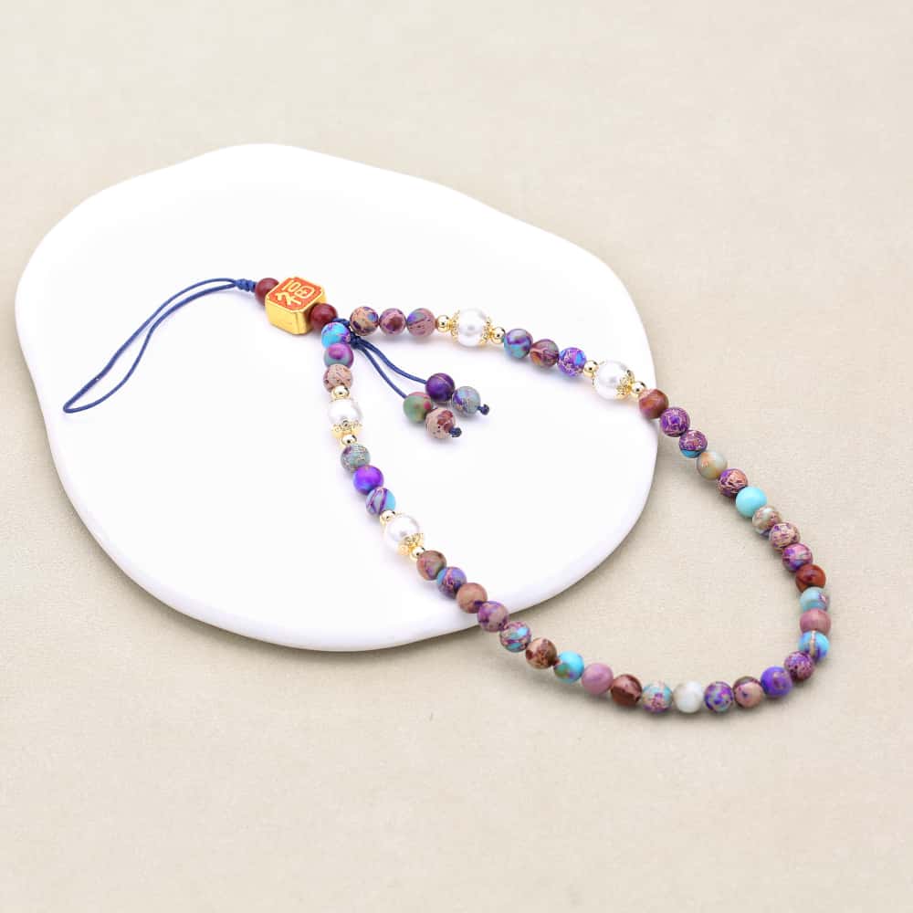 6MM Beads Phone Chain Wrist La - огляд і ціна Vintage Fashion Jewelry Necklaces