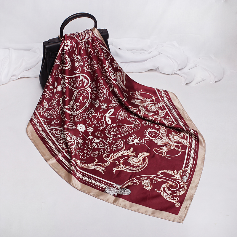 Vintage Satin Square Scarf Wom - огляд і ціна Vintage Fashion Hijab