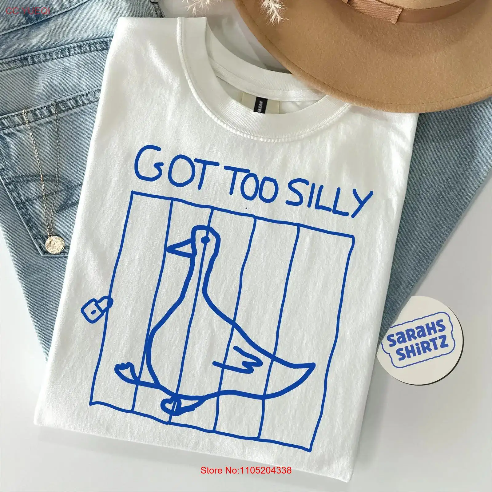 Wake Up Act Silly T Shirt Goos - огляд і ціна Quirky Vintage Fashion