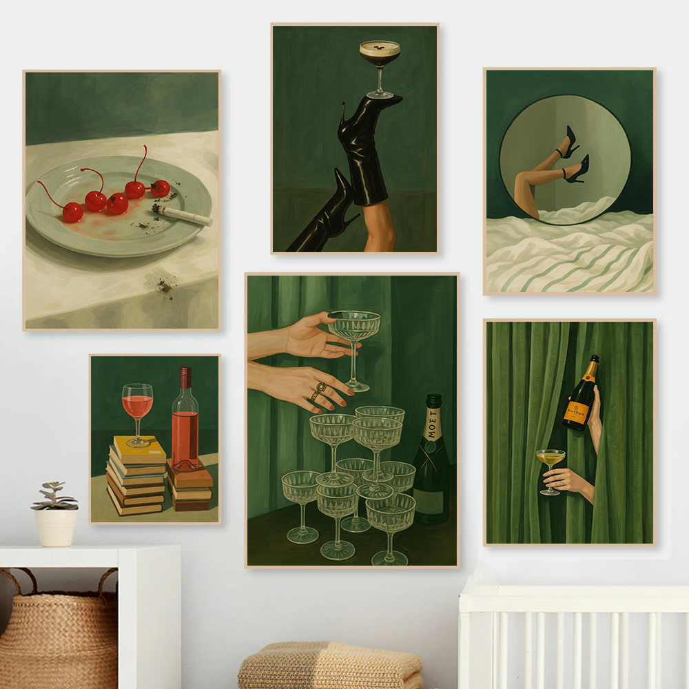 1pc frameless Retro Style Mini - огляд і ціна Vintage Fashion Posters