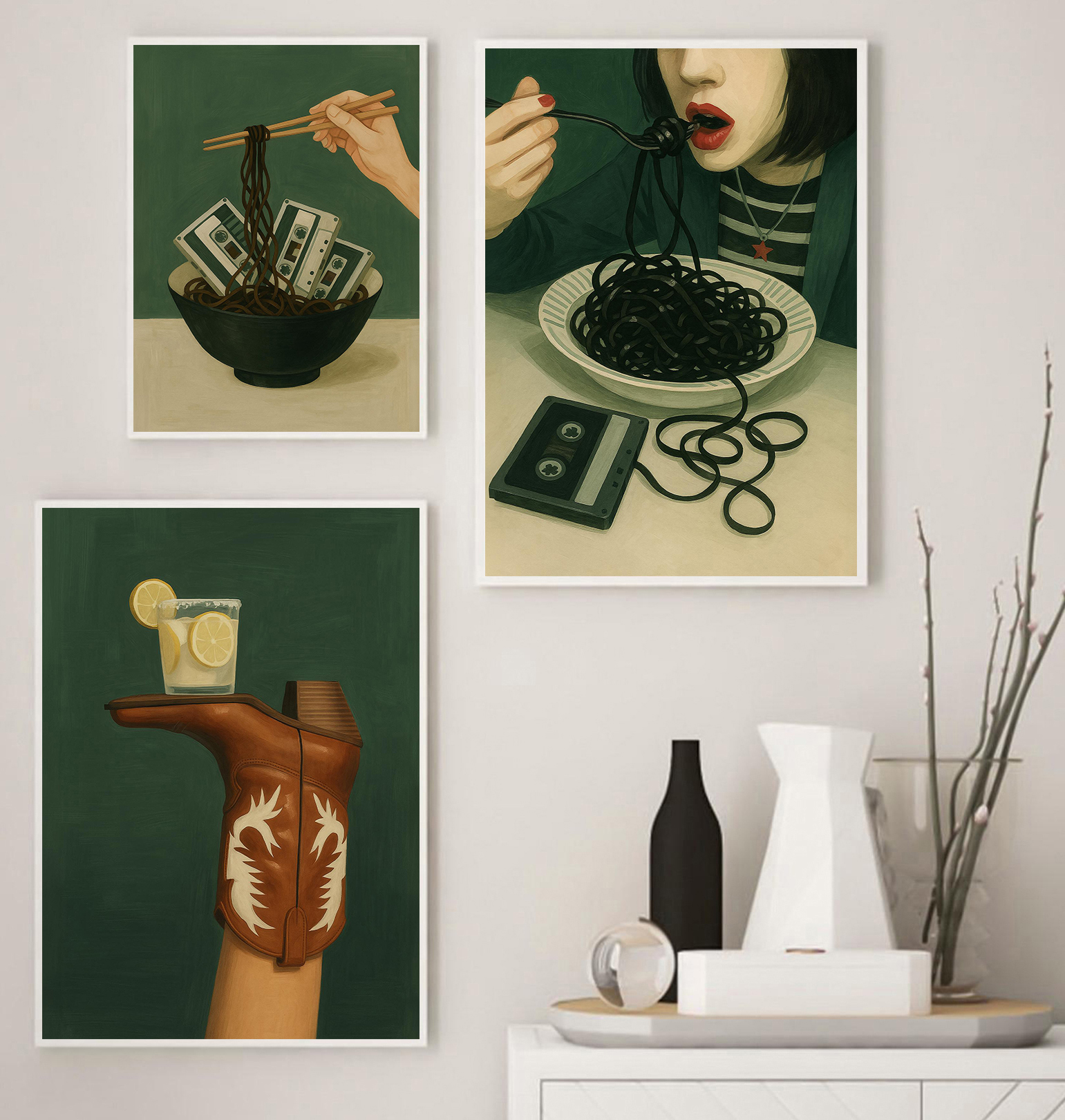 1pc frameless Retro Style Mini - огляд і ціна Vintage Fashion Posters