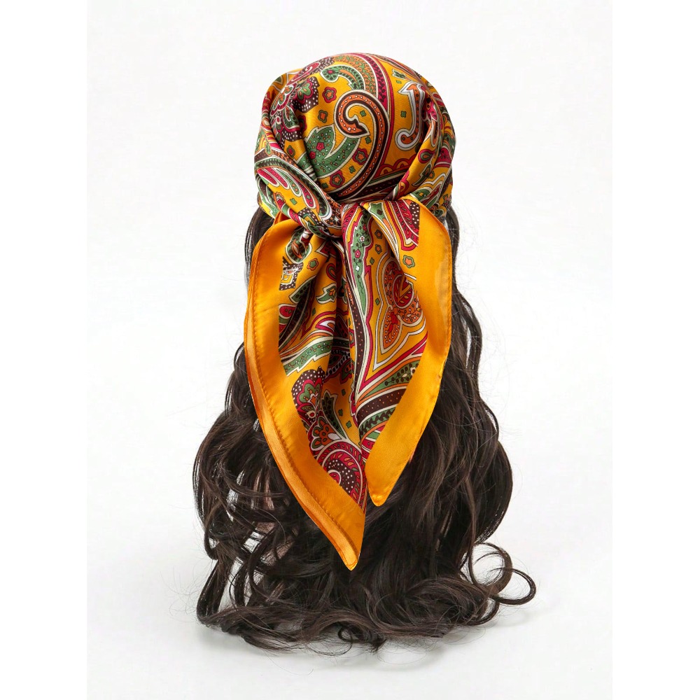 New Luxury Print Imitation Sil - огляд і ціна Vintage Fashion Hijab