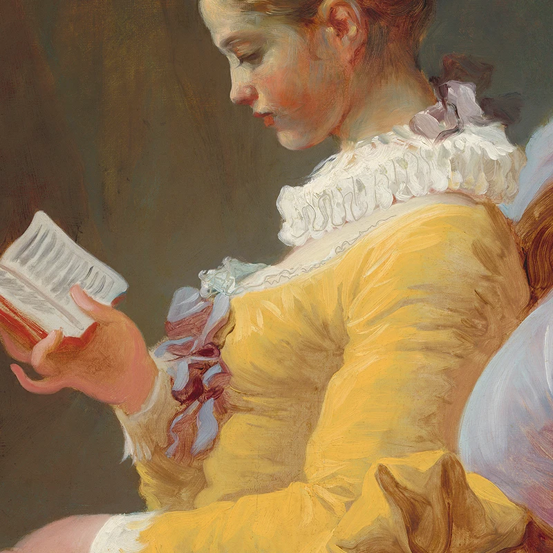 Girl Reading Vintage Oil Paint - огляд і ціна Vintage Fashion Posters