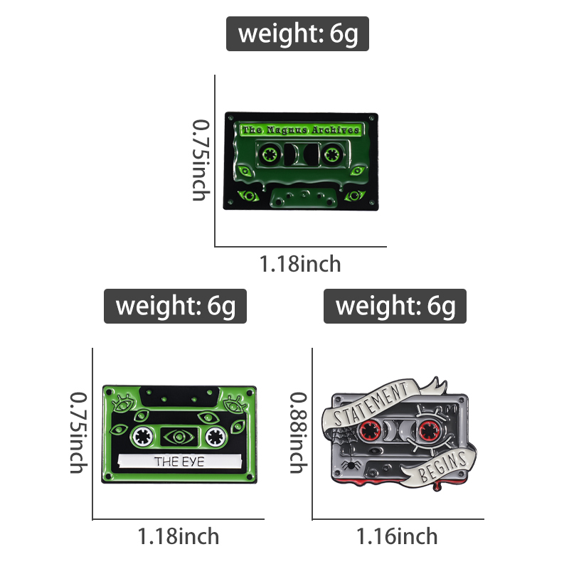 90s Retro Cassettes Enamel Pin - огляд і ціна Vintage Fashion Archive