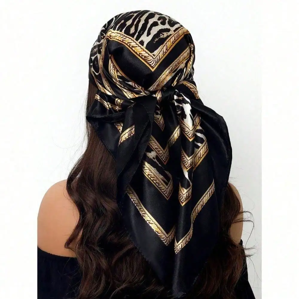 Silk Scarf Scarftop Headwraps  - огляд і ціна Vintage Fashion Hijab