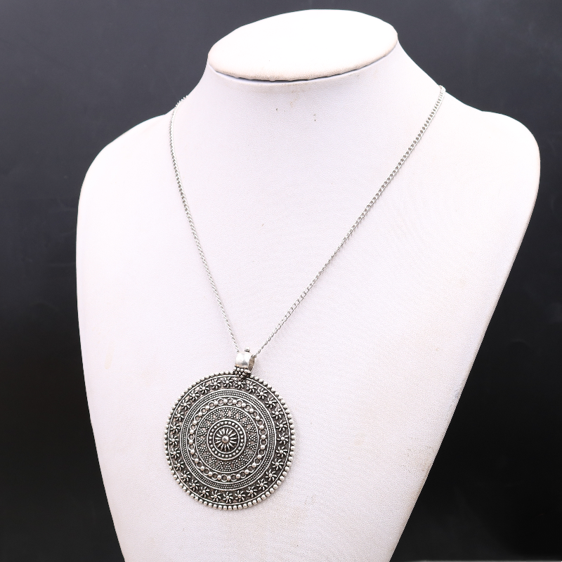 1pc Silver Plated Large Mandal - огляд і ціна Vintage Fashion Tags